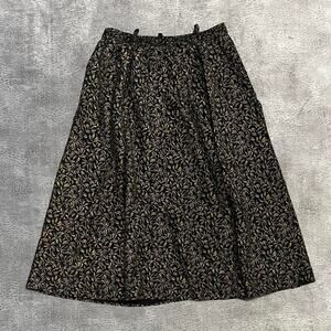 Vintage trimmings maxi print skirt